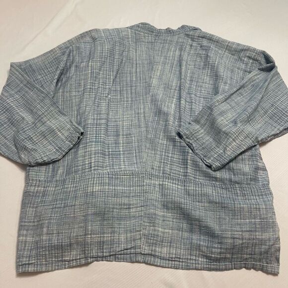 INDI Blue Kimono Lagenlook Cardigan Size 6 - Picture 9 of 10